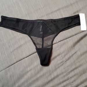 Thistle and Spire Black Medium Thong Panty